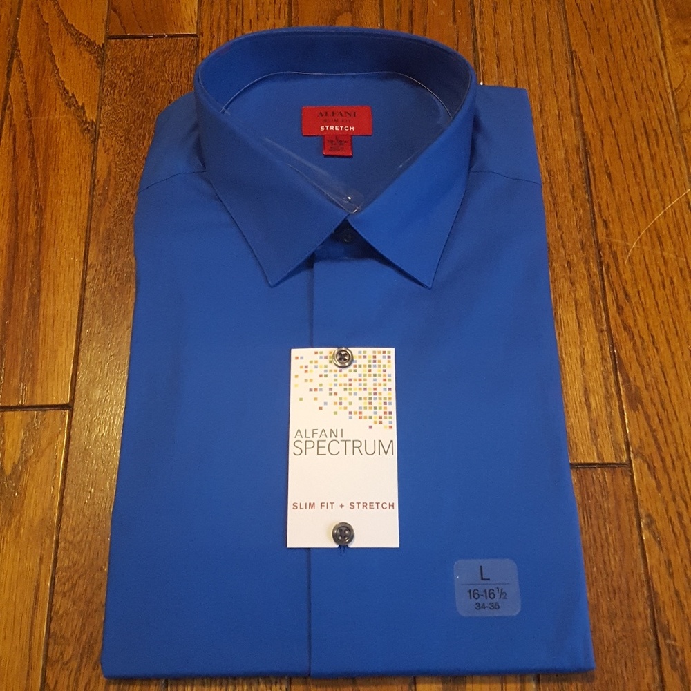 Alfani Spectrum Slim Fit Dress Button Down shirt